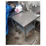 24" X 24" SS TABLE