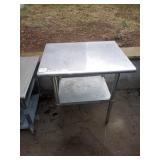 24" X 30" X 34" SS TABLE
