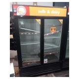TRUE SELF CONTAINED 2 GLASS DOOR REFRIGERATOR