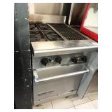 AMERICAN RANGE GAS 2 BURNER STOVE CHAR GRILL OVEN