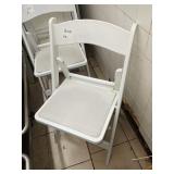 WHITE FOLDING CHAIRS