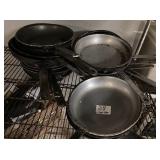 LOT OF FRY PANS