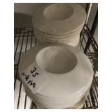 LOT OF 16 ROUND PLATES 7"