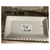 LOT OF 7 RECT PLATES 8" X 4"
