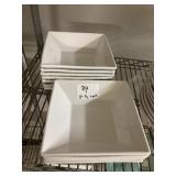 LOT OF 11 SQUARE BOWLS 7"