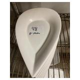 LOT OF 8 TEAR DROP PLATTERS