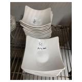 LOT OF 19 SQUARE BOWLS 6"