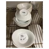 LOT OF 18 OVAL BOWLS 5" X 4"