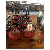 TEA POTS - SOME WITH COVERS