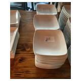 LOT OF 39 SQUARE PLATES 7"