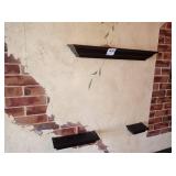 ASSORTED WOOD DISPLAY SHELVES