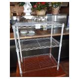 SMALL COATED RACK 24" X 14" SHELVES