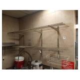 LOT WIRE SHELVES 6FT LONG
