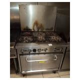 QUALITE 6 BURNER GAS STOVE WITH OVEN