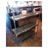 SS RACK WITH 48" X 16" SHELVES
