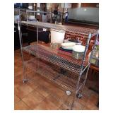 METRO RACK ON WHEELS 48" X 18" SHELVES