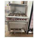 THERMATEK 6 BURNER GAS STOVE WITH CONVECTION OVEN