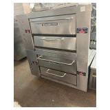 BAKERS PRIDE THREE PIE GAS PIZZA OVENS