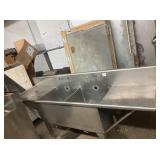 2 COMP SINK WITH 2 DRAINBOARDS 96" X 26"