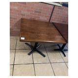 WOOD TOP TABLES SPIDER BASE 36" X 36"