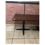 WOOD TOP TABLES SPIDER BASE 36" X 36"