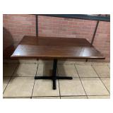 WOOD TOP TABLES SPIDER BASE 48" X 30"