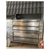 BAKERS PRIDE SIX PIE GAS PIZZA OVENS
