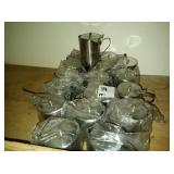 LOT OF 17 NEW SS CREAMERS 4-1/2" TALL