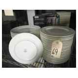 LOT OF 54 LENOX CHINA 9-1/2" PLATES