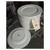 LOT OF 30 DUDSON 9-1/2" FINE CHINA PLATES