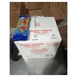 CASES CURLY STRAWS 10" NEON