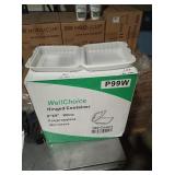 CASES 9X9 HINGED MICROWAVEABLE CONTAINERS