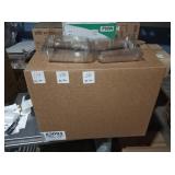 CASES 8X8 CLEAR FOOD HINGED CONTAINERS