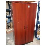 2 DOOR CHERRY WOOD CABINET 36" X 20" X 72"