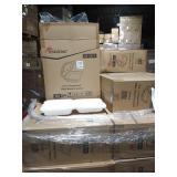 CASES 8X8 WHITE HINGED CONTAINERS