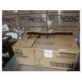 NEW CASE LIBBEY 8 OZ WINE BEER GLASSES