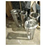 ASSORTED SIZE SS PLATE HOLDERS