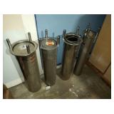 ASSORTED SIZE SS PLATE HOLDERS