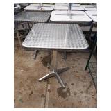 CHROME INDOOR OUTDOOR 2 SEAT TABLES