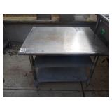 SS TABLE 36" X 30" X 27" TALL