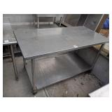 ROLLING SS TABLE 60" X 30"
