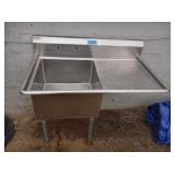 SS SINK WITH DRAINBOARD 51" X 30"
