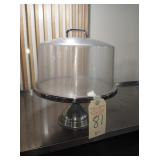 SS CAKE STAND & LID