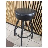 OAK STREET METAL BASE BACKLESS STOOLS