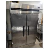 DELFIELD SELF CONTAINED 2 DOOR FREEZER ON WHEELS