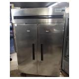 DELFIELD SELF CONTAINED 2 DOOR FREEZER ON WHEELS