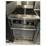 IMPERIAL GAS 2 BURNER WITH CHAR GRILL & OVEN