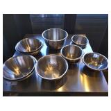 LOT 14 ASSORTED SS BOWLS