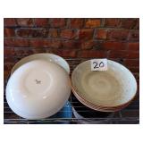 LOT 6 STEELITE BOWLS 10"