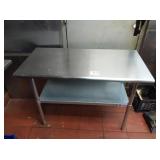 SS TABLE 48" X 24" X 35" TALL